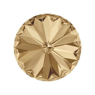 14 mm Rivoli Swarovski  and Efsa Crystal 11 Golden Shadow