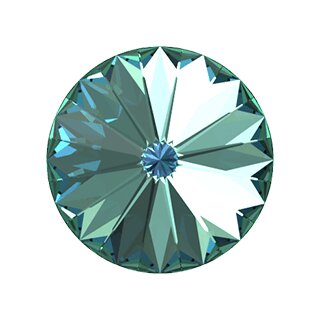 14 mm Rivoli Swarovski und Efsa Kristall 77 Crystal Bermuda Blue