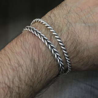 Verdrehter Armband Statement-Armspange fr Herren und Damen
