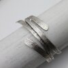 Antique Silver Hammered 4 Lines cuff bracelet