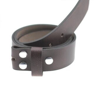 Ledergrtel, 4 cm, 100 % Rindsleder - Braun LG33