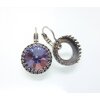 Earring setting for 14 mm Rivoli Swarovski Crystals Antique Silber