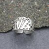 Poker Ring silber