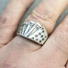 Silver Poker Ring, Playing Card Ring