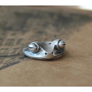 Frosch Ring silber unisex