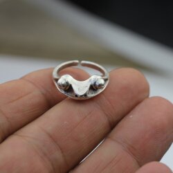 Frosch Ring silber unisex