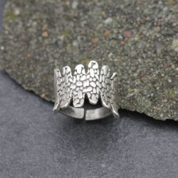 Reptilien Ring silber unisex