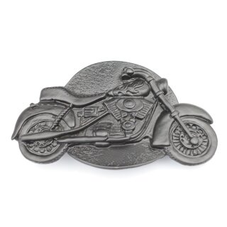 Grtelschnalle Motorrad, Buckle Wechselschliee Grtelschliee 40mm matt Schwarz