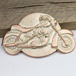 Roseperlmutt Belt buckle Motorcycle, motorbike