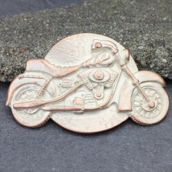 Gürtelschnalle Motorrad, Buckle Wechselschließe Gürtelschließe 40mm Roseperlmutt