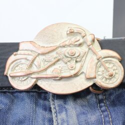 Roseperlmutt Belt buckle Motorcycle, motorbike