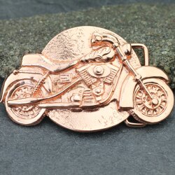 Gürtelschnalle Motorrad, Buckle Wechselschließe Gürtelschließe 40mm Rose Gold