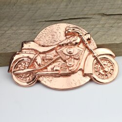 Gürtelschnalle Motorrad, Buckle Wechselschließe Gürtelschließe 40mm Rose Gold