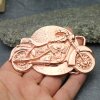 Gürtelschnalle Motorrad, Buckle Wechselschließe Gürtelschließe 40mm Rose Gold