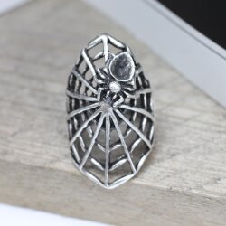 Spider Web Ring Silber Unisex