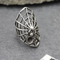 Spinnennetz Ring Silber Unisex