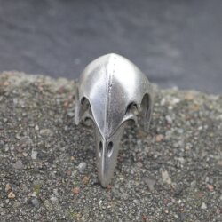 Venetian Plague Mask Bird Ring Silver Unisex
