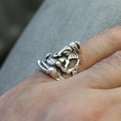 Ganesha Ring Silber Unisex