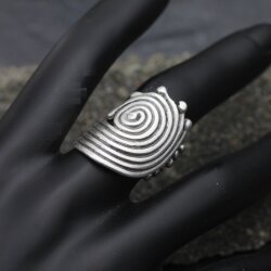Spiral Ring Silber Unisex