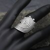 Spiral Ring Silver Unisex