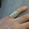 Spiral Ring Silver Unisex