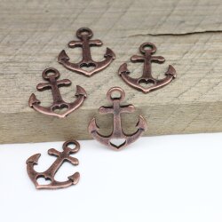 10 Faith Hope Love Charms Pendant Antique Copper