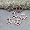 10 Faith Hope Love Charms Pendant Antique Copper