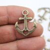 10 Faith Hope Love Charms Pendant Antique Brass