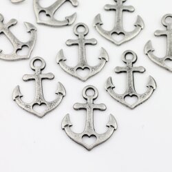 10 Faith Hope Love Charms Pendant Rustic Silver