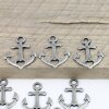 10 Faith Hope Love Charms Pendant Rustic Silver