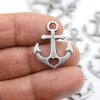 10 Faith Hope Love Charms Pendant Rustic Silver