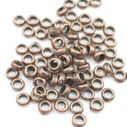 100 Antique Copper Metal Beads Specer 6 mm