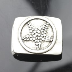 Silver Star Belt Buckle for 30 mm belt