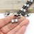 10 Rustic Silver Double Hole Crimp Beads Connectors16x6 mm- Ø 10-6 mm