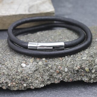 1 Edelstahl Hebeldruckverschluss fr 5 mm Lederarmband