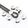 10 Antique Silver double hole Slider Beads