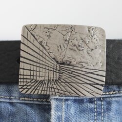 Gunmetal Design Belt Buckel