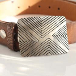 Gunmetal Design Belt Buckel