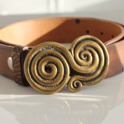 Antique Brass spiral belt buckle