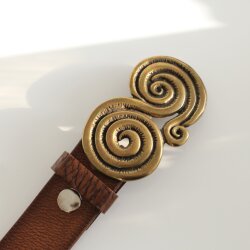 Antique Brass spiral belt buckle