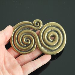 Antique Brass spiral belt buckle