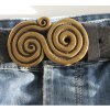 Antique Brass spiral belt buckle