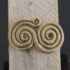 Antique Brass spiral belt buckle