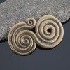 Antique Brass spiral belt buckle