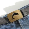 Antique Brass Dolphin belt buckle