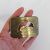 Antique Brass Dolphin belt buckle