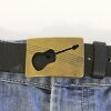 Antique Brass Guitar Belt Buckle