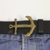 Antique Brass Anchor Belt Buckle