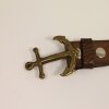 Antique Brass Anchor Belt Buckle