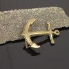 Antique Brass Anchor Belt Buckle